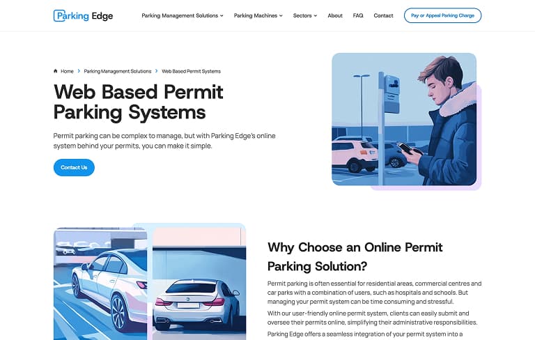 Screenshot of desktop device