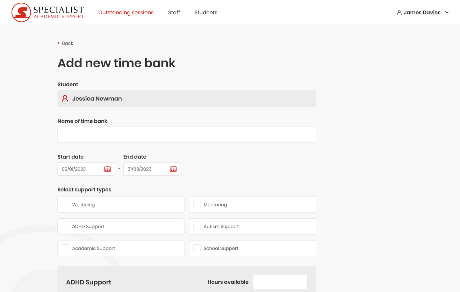 Screenshot of desktop device
