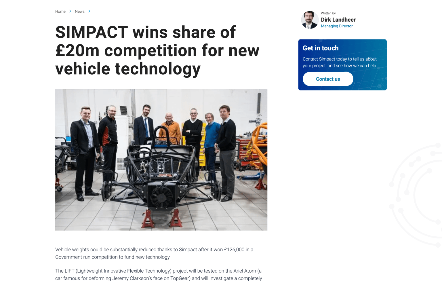 Screenshot of desktop device