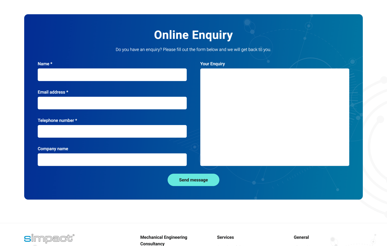 Screenshot of desktop device