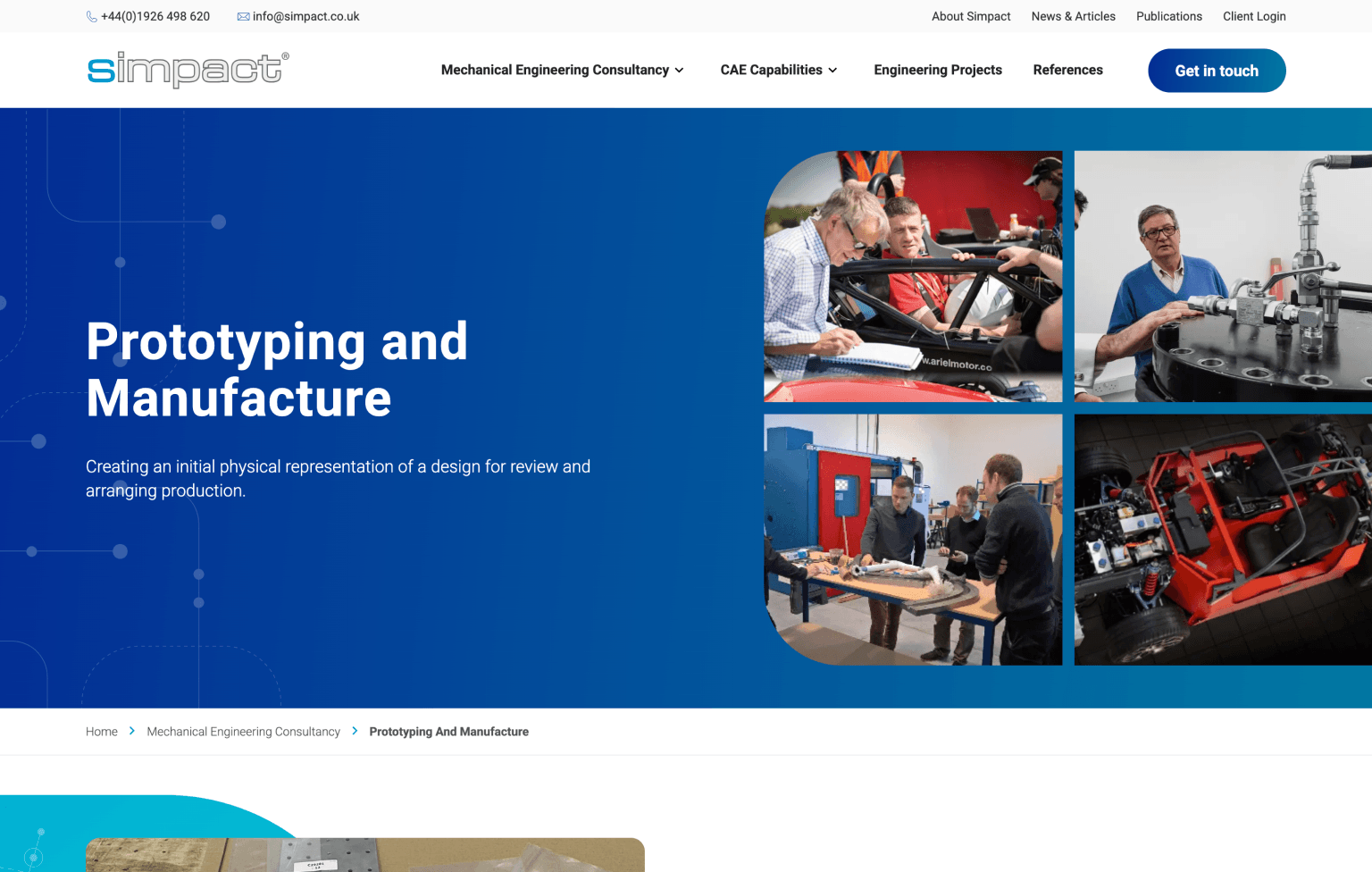 Screenshot of desktop device