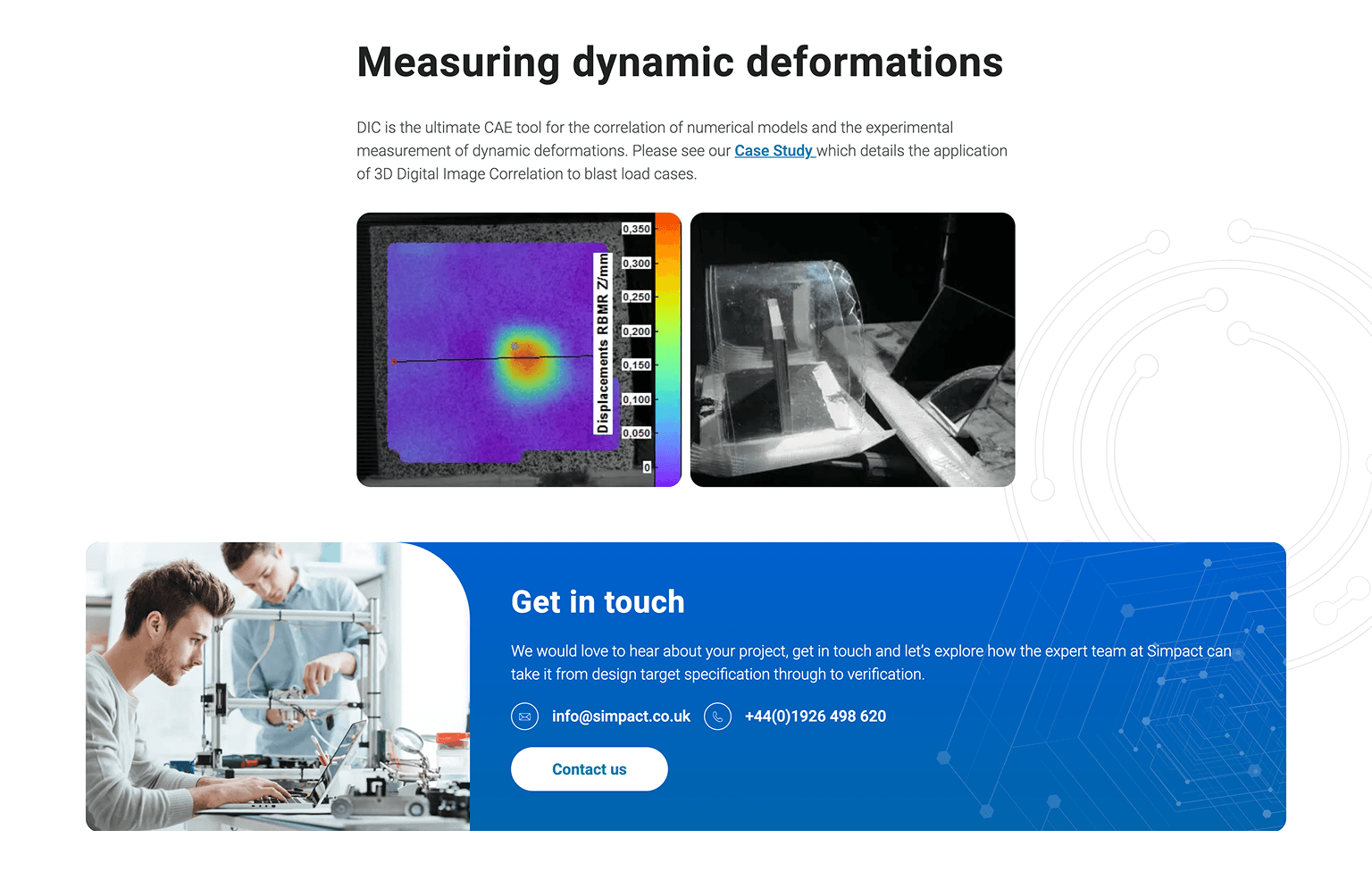 Screenshot of desktop device