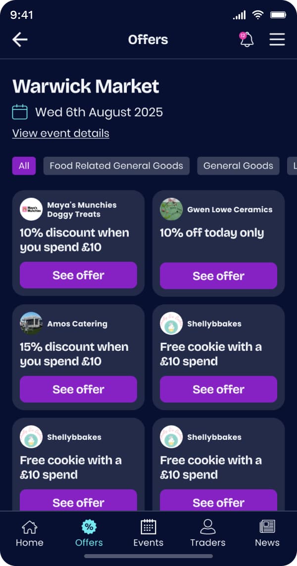 Screenshot of mobile device