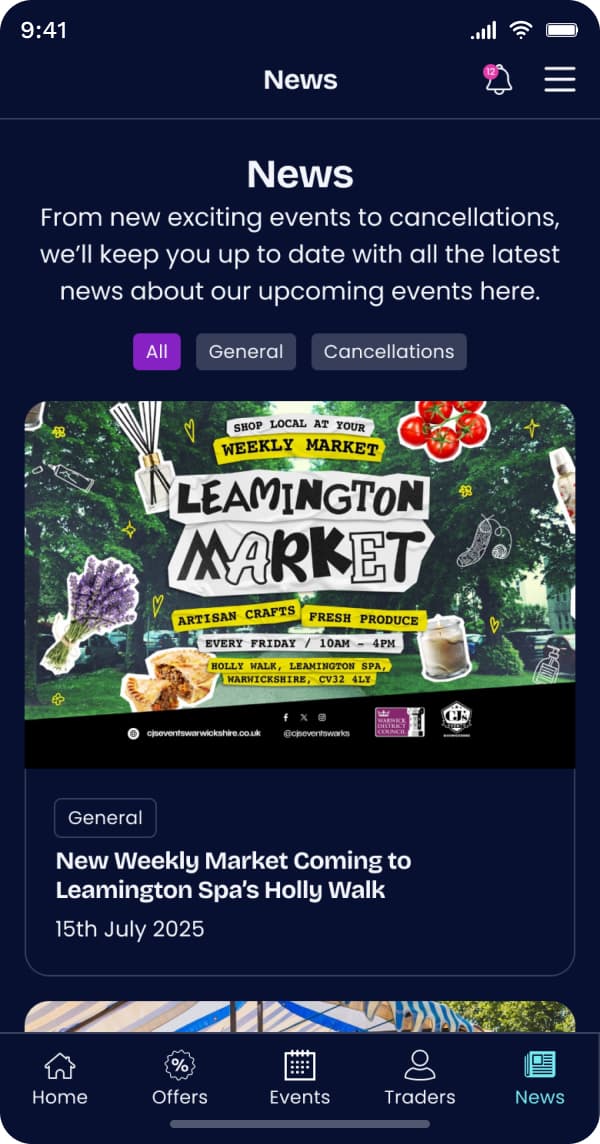 Screenshot of mobile device