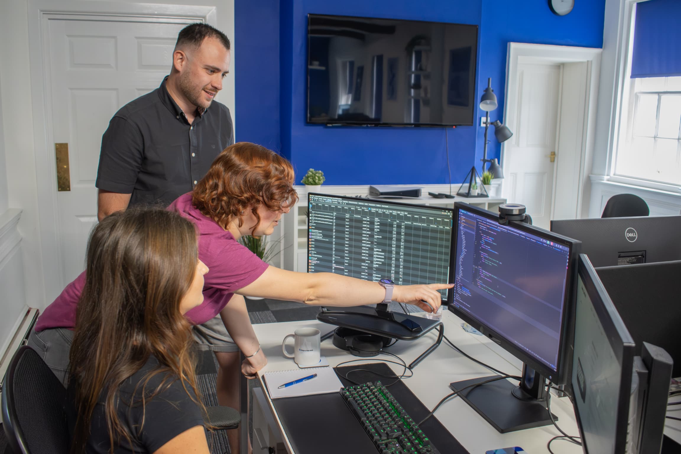 Image of employees working