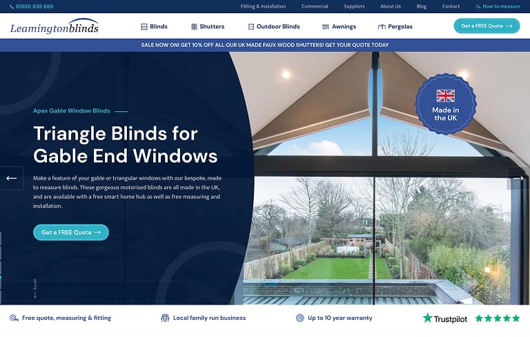 Screenshot of desktop device