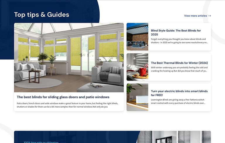 Screenshot of desktop device