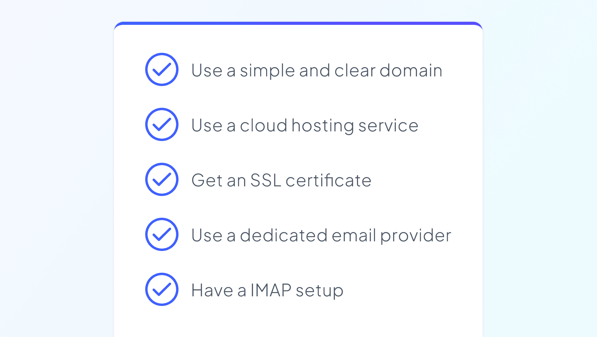 Domain recommendations