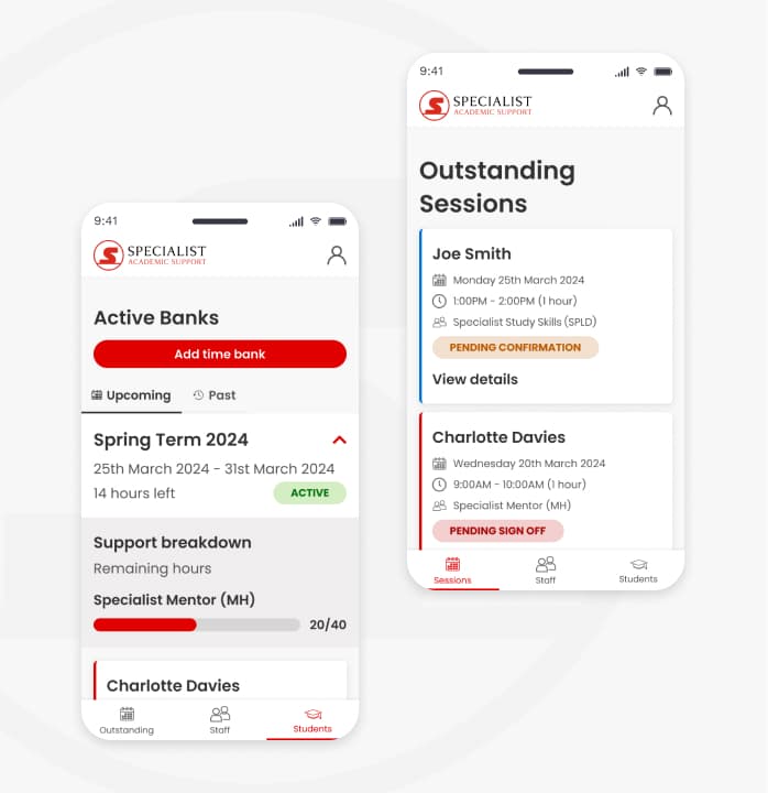 Specialist academic support